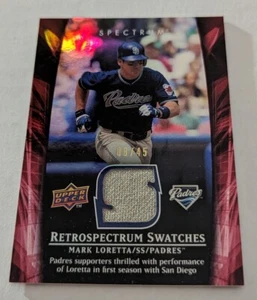 2008 Upper Deck Spectrum Retrospectrum Swatches Red Mark Loretta #RS-ML1 #D /45 - Picture 1 of 2