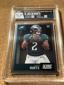 2020 Panini Chronicles Chrome Score #457 Jalen Hurts RC HGA 9.0 MINT - Picture 1 of 4