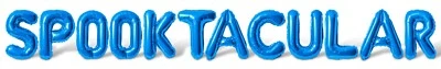 SPOOKTACULAR Letra Globo Banner - Hágalo usted mismo Decoraciones de Fiesta de Halloween Foto 1 de 4