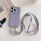 Card Pocket Leather Phone Case With Lanyard For Iphone 15 14 13 12 11 Pro Max