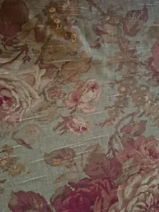 VTG Platinum Collection Richloom Floral Fabric 36 x 55" Roses Upholstery bty - Picture 1 of 19