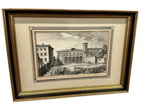 Vintage Giuseppe Vasi Chiesa e Monastero di S. Maria dei Sette Late 18th century - Picture 1 of 8