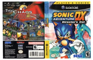Sonic Adventure DX Director's Cut Nintendo Gamecube Repuesto Cubierta Arte Jugador - Imagen 1 de 1