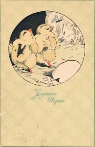 Postal vintage de pollitos de Pascua 06,39 - Imagen 1 de 2