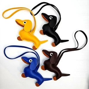 Dackel Leder Charm für Deko, Tasche, Rucksack, Auto, Schlüssel ~ für ALLE DOXIE Fans - Bild 1 von 11