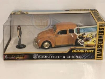 Transformers Bumblebee VW Beetle with Charlie Figure 1:24 Scale Jada 30114 - Image 1 of 4