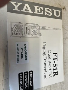 YAESU FT-51R DUAL BAND FM PAGING TRANSCEIVER MANUAL - Bild 1 von 1