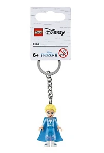 LEGO ELSA MINIFIGURE KEYRING 853968 DISNEY FROZEN II KEYCHAIN KEY RING BNWT - Picture 1 of 2