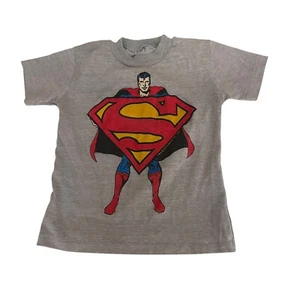 Superman T-Shirt Boy's Small 1981 Vintage Single Stitch Graphic Tee - Picture 1 of 12