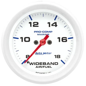Auto Meter 200870 Pro-Comp Marine Wideband Air/Fuel Gauge 2-5/8 Analog 8:1-18:1 - Picture 1 of 4
