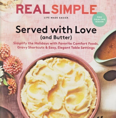 NEW Real Simple BOOKSTORE EDITIONS Served with Love and Butter SHIPS FREE - Image 1 of 2