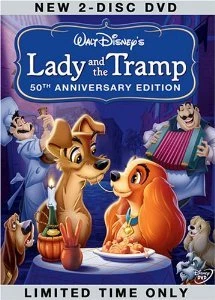 Like New DVD Lady and the Tramp (Two-Disc 50th Anniversary) WALT DISNEY CLASSIC - Image 1 of 3