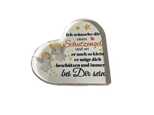 Herz mit Spruch Geschenk Schild Tischdekoration Acrylglas - Bild 1 von 2