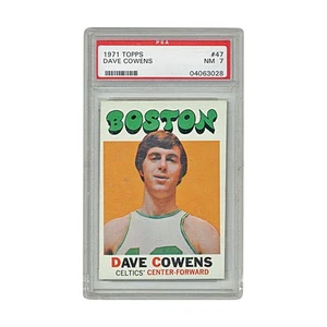 Carta Topps Dave Cowens Boston Celtics 1971 (PSA 7) - Foto 1 di 2