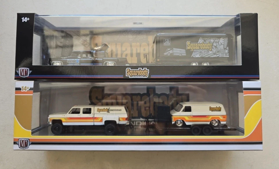 2025 M2 Machines Haulers Chevy Chevrolet Squarebody Syndicate Set Of 2 - Image 1 of 1
