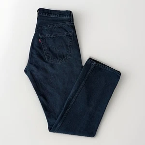 Vintage Levis 501 Jeans 29 Black 90s Straight Leg Workwear New York For Women - Picture 1 of 10