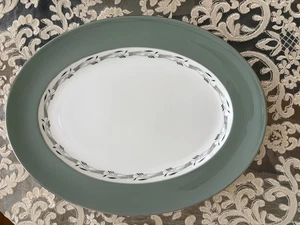 Wedgwood Halford Bone China große ovale Servierplatte 15,25" - Bild 1 von 6