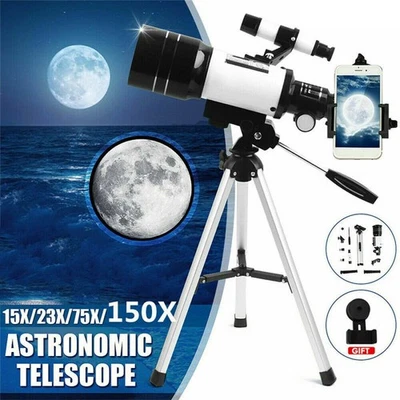 Kinder Teleskop 70mm Astronomisches Teleskope Fernrohr Refraktor mit Stativ DE - Bild 1 von 4