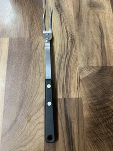 Tenedor para servir carne vintage EKCO Forge acero inoxidable EE. UU. 11,5" mango negro - Imagen 1 de 8