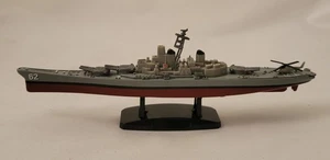 US Navy Battleship Diecast Model with Helicopter and Stand - Approx. 9.5" - Picture 1 of 19