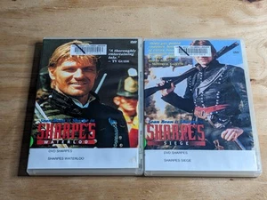Sharpe's Sean Bean DVD Collection Set Siege + Waterloo Historical Drama War - Picture 1 of 9