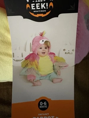 Brand New! Hyde & Eek! Infant Parrot Baby Pullover Halloween Costume Size 0-6M - Image 1 of 3
