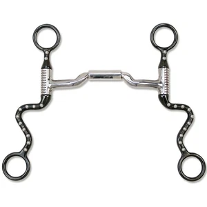 Myler Black Steel Seven Shank with Mullen Barrel Low Port MB 06, 5'' Mouthpiece - Picture 1 of 1