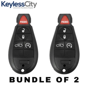 2 X 2008-2013 Chrysler Dodge / 5-Button Fobik Key / M3N5WY783X (AFTERMARKET) (BU - Picture 1 of 4