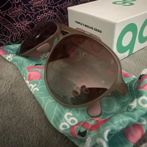 Goodr Purple’s Midlife Crisis Aviation Sunglasses Active Purple Frame Smoke Lens - Picture 1 of 8