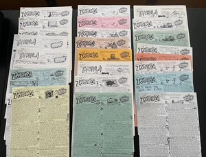 Vintage Jim Morton's TRASHOLA Lot of 34 Newsletter for the Fan of the Grotesque - Imagen 1 de 2