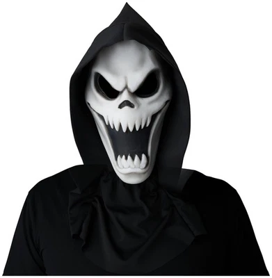 Spectre Haunted Ghost Evil Spirit Horror Adult Mens Costume Light Up 1/2 Mask - Image 1 of 2