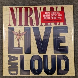 Nirvana Live and Loud Red/Clear Blue/Clear Double vinyl Sealed - Picture 1 of 5