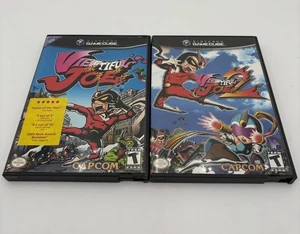 Viewtiful Joe 2 & 1 Nintendo GameCube Tested with Manual Complete CIB Game Lot - Picture 1 of 4