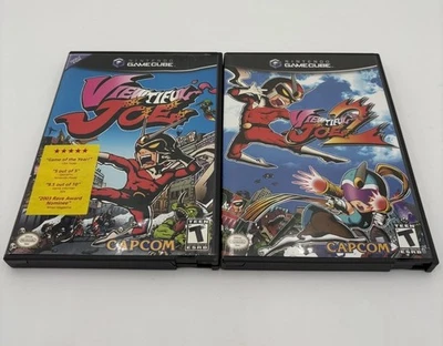 Viewtiful Joe 2 & 1 Nintendo GameCube Tested with Manual Complete CIB Game Lot - Image 1 of 4