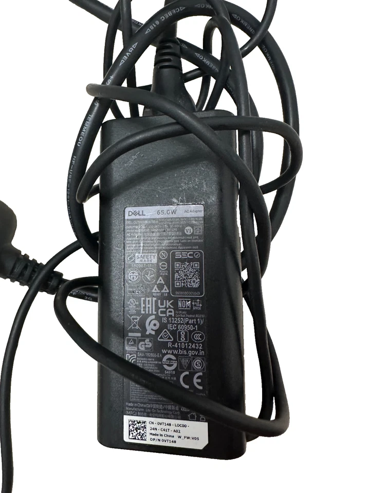 Genuine Original Dell USB-C 130W Charger AC Adapter with UK plug - Image 1 of 1