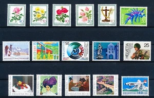 LS33772 Switzerland flowers paintings fine lot MNH - Picture 1 of 1