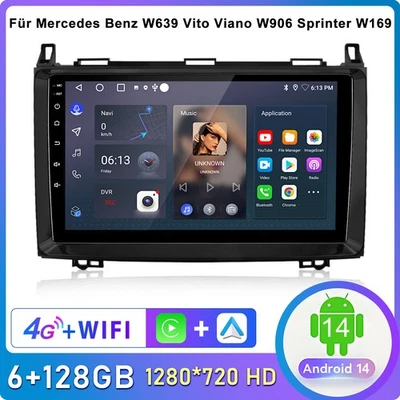 Carplay Autoradio Für Mercedes Benz B A Klasse W245 W169 Sprinter W906 GPS Navi - Bild 1 von 4