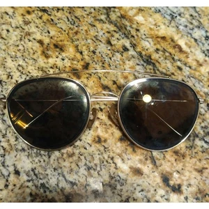 Sama Eyeglasses Sunglasses Frame 57-19-140 Titanium Gold Full Rim - Picture 1 of 10