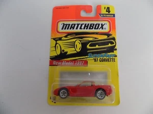 Matchbox Super Fast '97 Corvette #4 von 75 Neu auf Karte - Bild 1 von 2