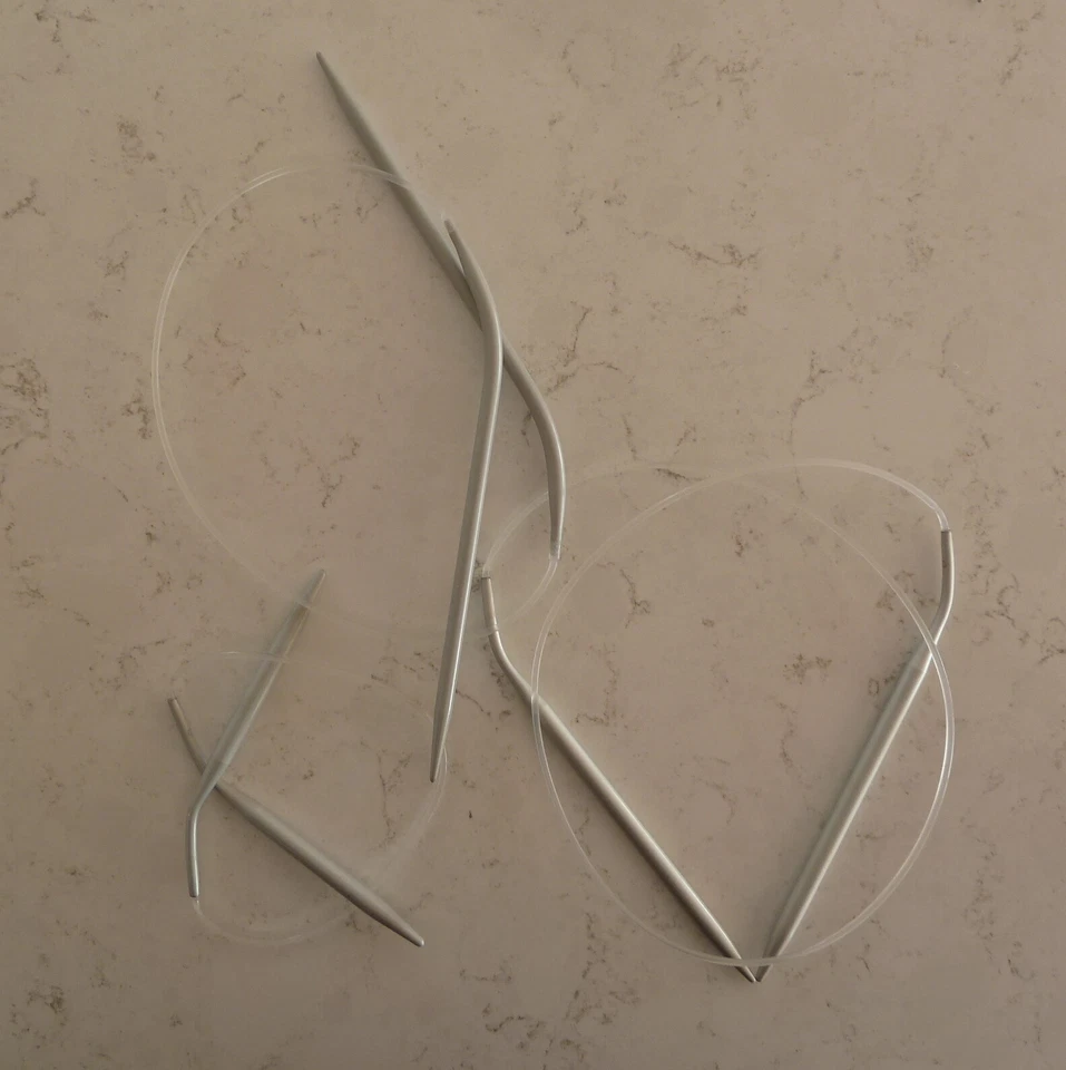 Circular Knitting needles 5.00 mm Metal Size 6 40cm or 80cm or 100cm long - image 1 of 1