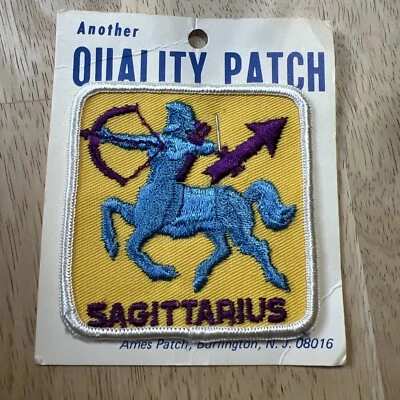 Vintage Zodiac Sagittarius Sew On Patch - Image 1 of 4