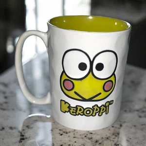 Sanrio Double Sided Keroppi Mug Green Interior 17 Onz NEW - Picture 1 of 4
