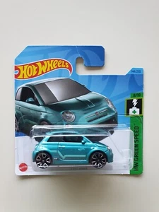 Hot Wheels FIAT 500e AZZURRA 2023 1:64 - Foto 1 di 8