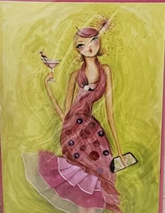 Papyrus Geburtstag Grußkarte - Flamingo Kleid Geburtstag Mädchen - Bild 1 von 3