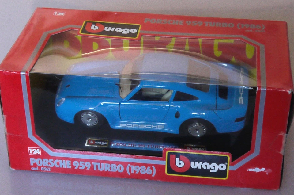 Porsche 959 Turbo 1986 1/24 Bburago Burago Cod. 0563 Box