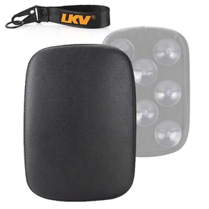 LKV 10.63″ Motorcycle Pessenger Seat - Rear Leather Pillion Pad with 8 Suc - Picture 1 of 7