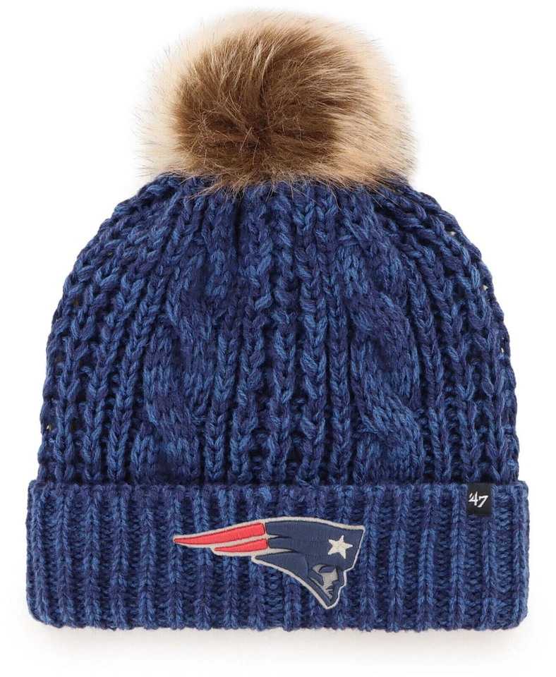 NEW ENGLAND PATRIOTS WOMEN'S '47 NAVY CUFFED KNIT BEANIE HAT OSFM