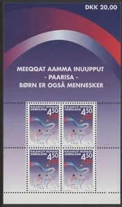 Greenland 2002 Child Welfare Project Mini Sheet MUH - Picture 1 of 1