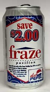 Dieta Pepsi 12 oz. Lattina vuota - Risparmia 2,00 dollari Fraze Padiglione - datato 2001 - Foto 1 di 5