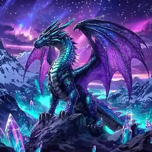 Dragon Diamond Art Kits for Adults, DIY 5D Diamond Painting Kits for Beginners, - Picture 1 of 7